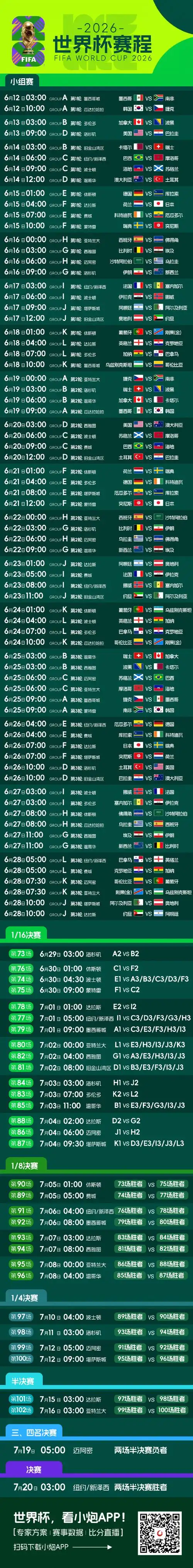 2026美加墨世界杯倒计时！国足冲击之路与赛程全解析